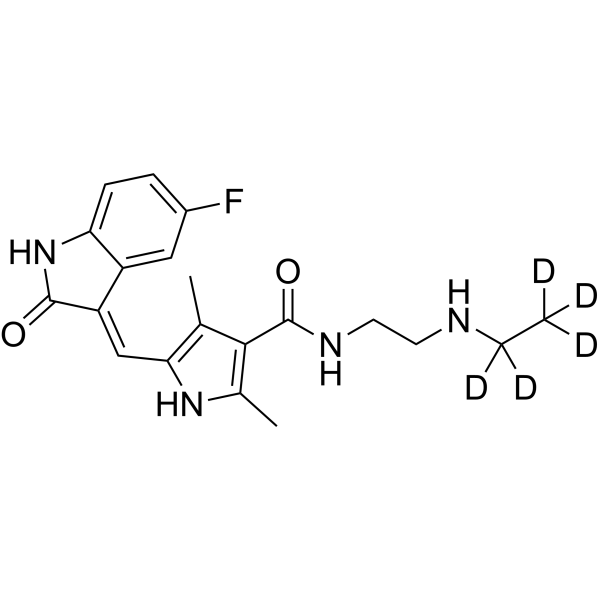N-Desethyl Sunitinib-d5 (N-Desethyl-Sunitinib-d5) 1217247-62-5